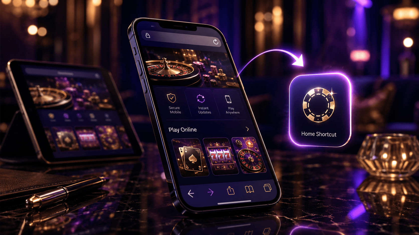 Playlive app home screen shortcut